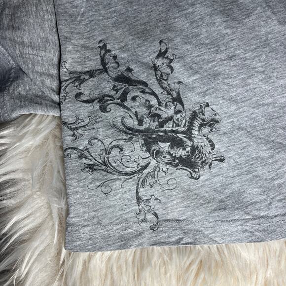 Dragon Tattoo Design Tee Blk/Gray Size Medium Retro 90s Quiet Cool Factor - Picture 11 of 11